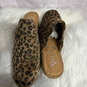 Leopard Mule | Very G - Crown sz6.5